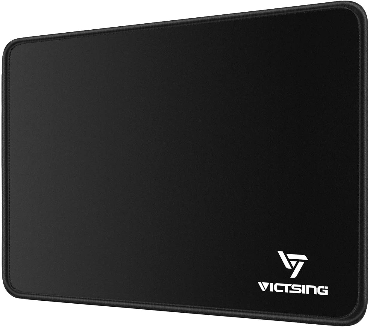 VicTsing Mouse Pad with Stitched Edge, Premium-Textured Mouse Mat, Non-Slip Rubber Base Mousepad for Laptop, Computer & PC, 10.2×8.3×0.08 inches, Black VicTsing Mouse Pad with Stitched Edge, Premium-Textured Mouse Mat, Non-Slip Rubber Base Mousepad for Laptop, Computer & PC, 10.2×8.3×0.08 inches, Black